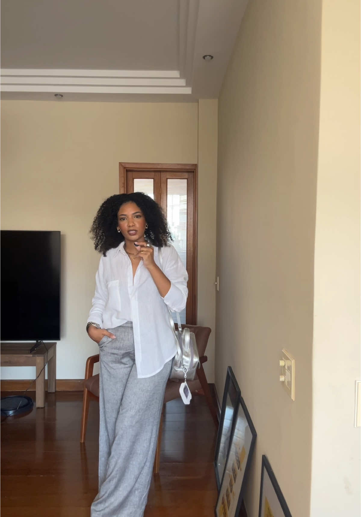 Linho e prata pro trabalho